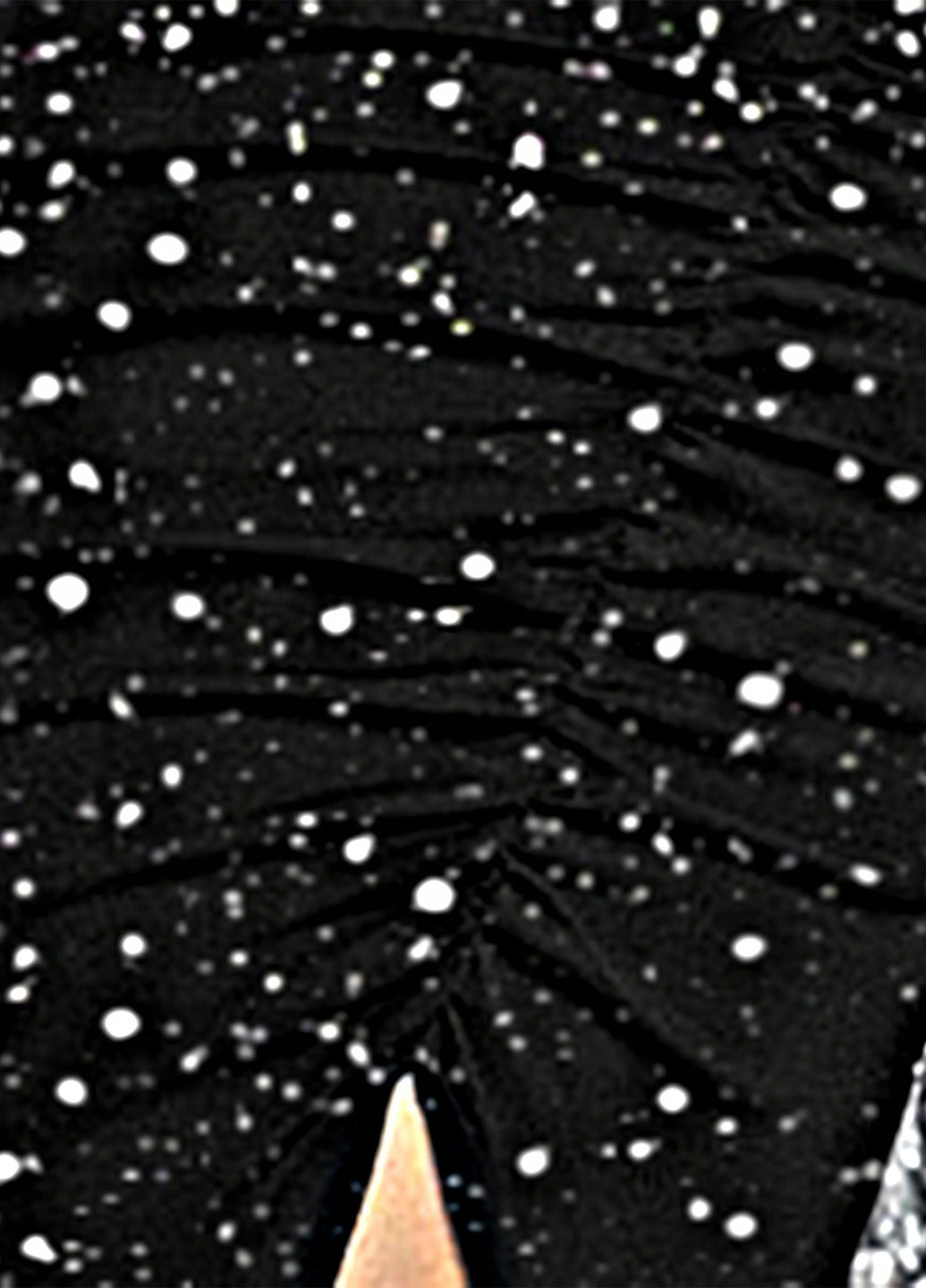 Чорна вечірня сукня силуетна SHEIN з візерунком "перець з сіллю"