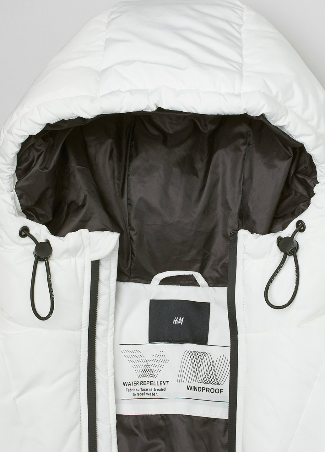 Біла демісезонна куртка H&M
