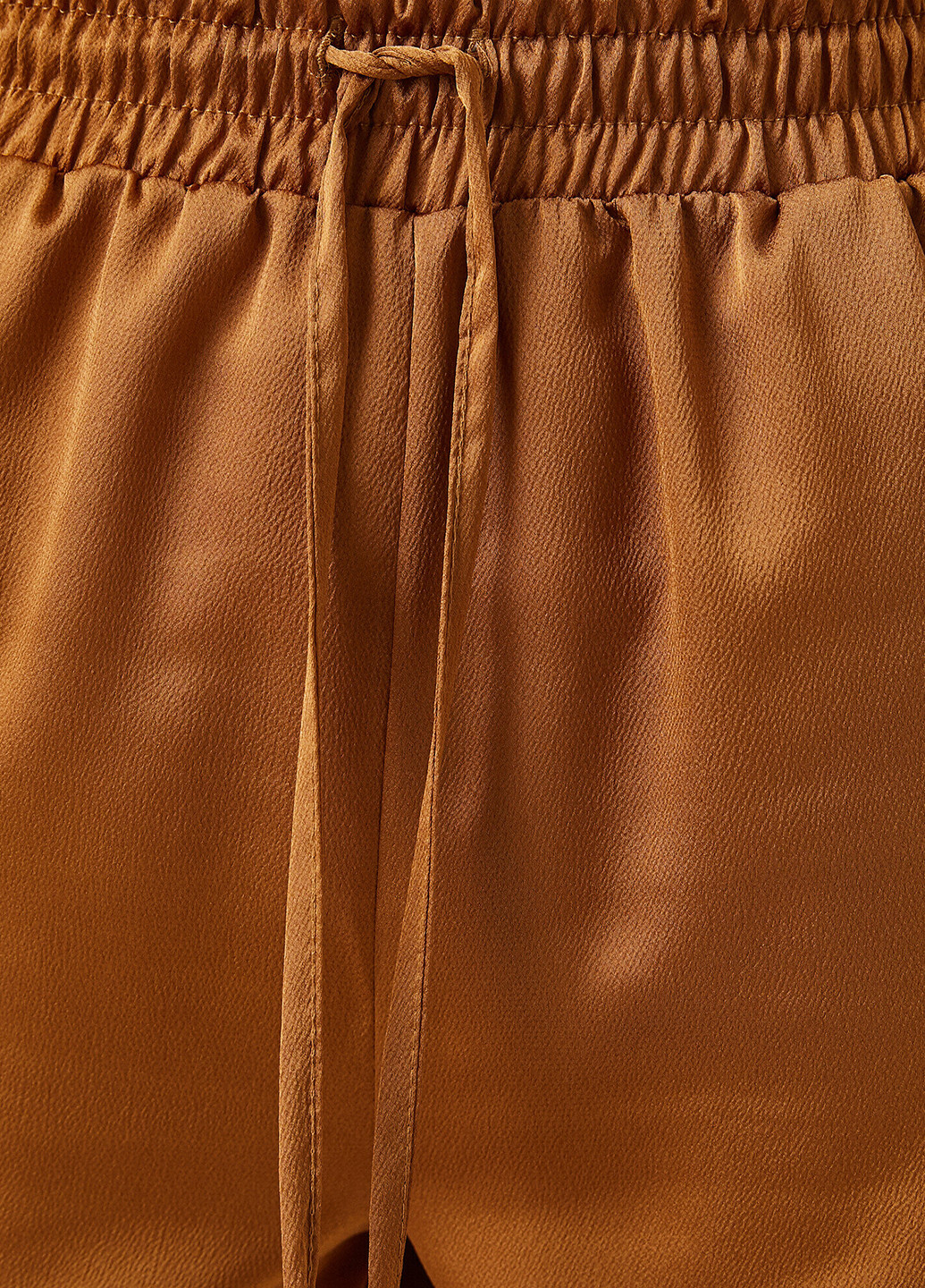 Светло-коричневые кэжуал летние зауженные, укороченные брюки KOTON