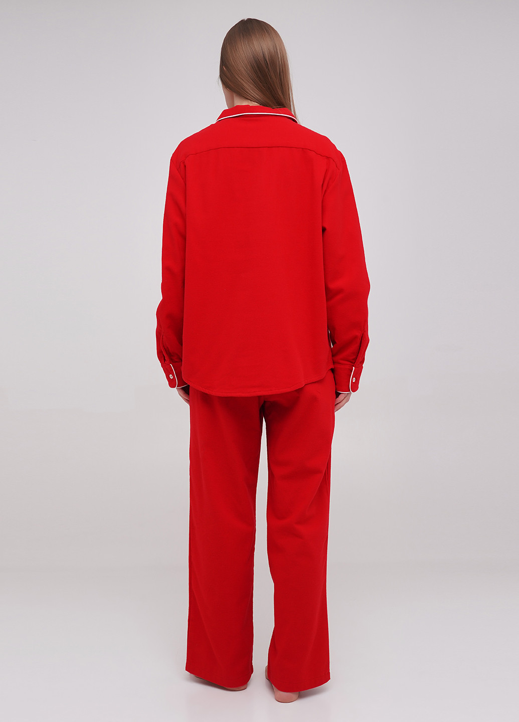 Красная всесезон пижама рубашка + брюки MOONS