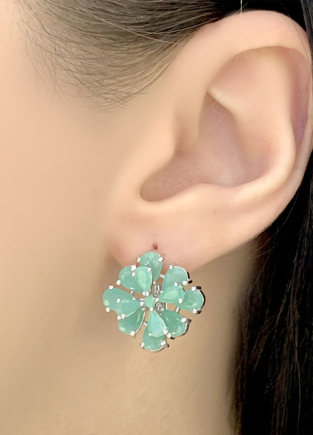 Сережки Silver Flame (164346949)