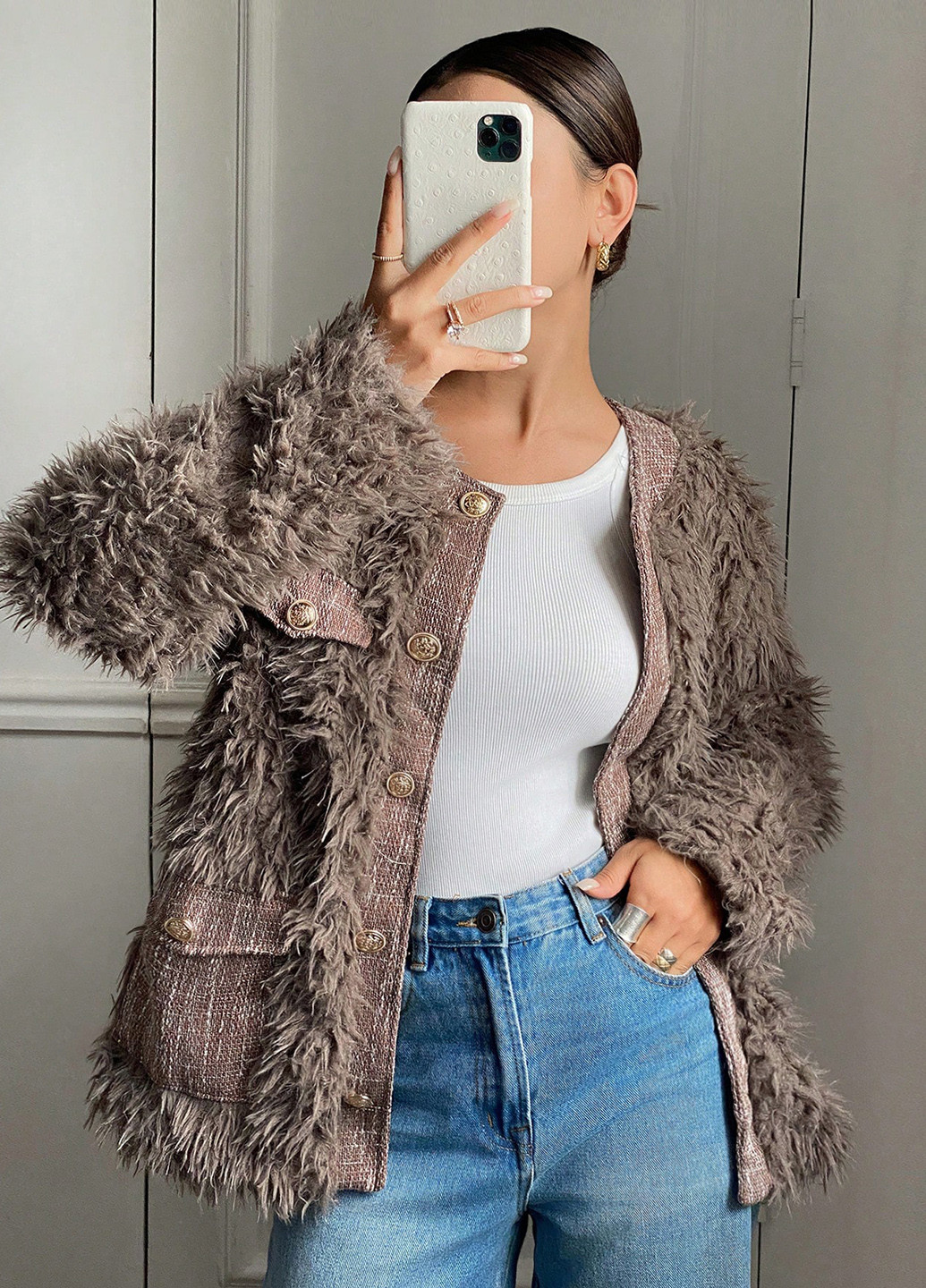 Полушубок SHEIN (338626594)