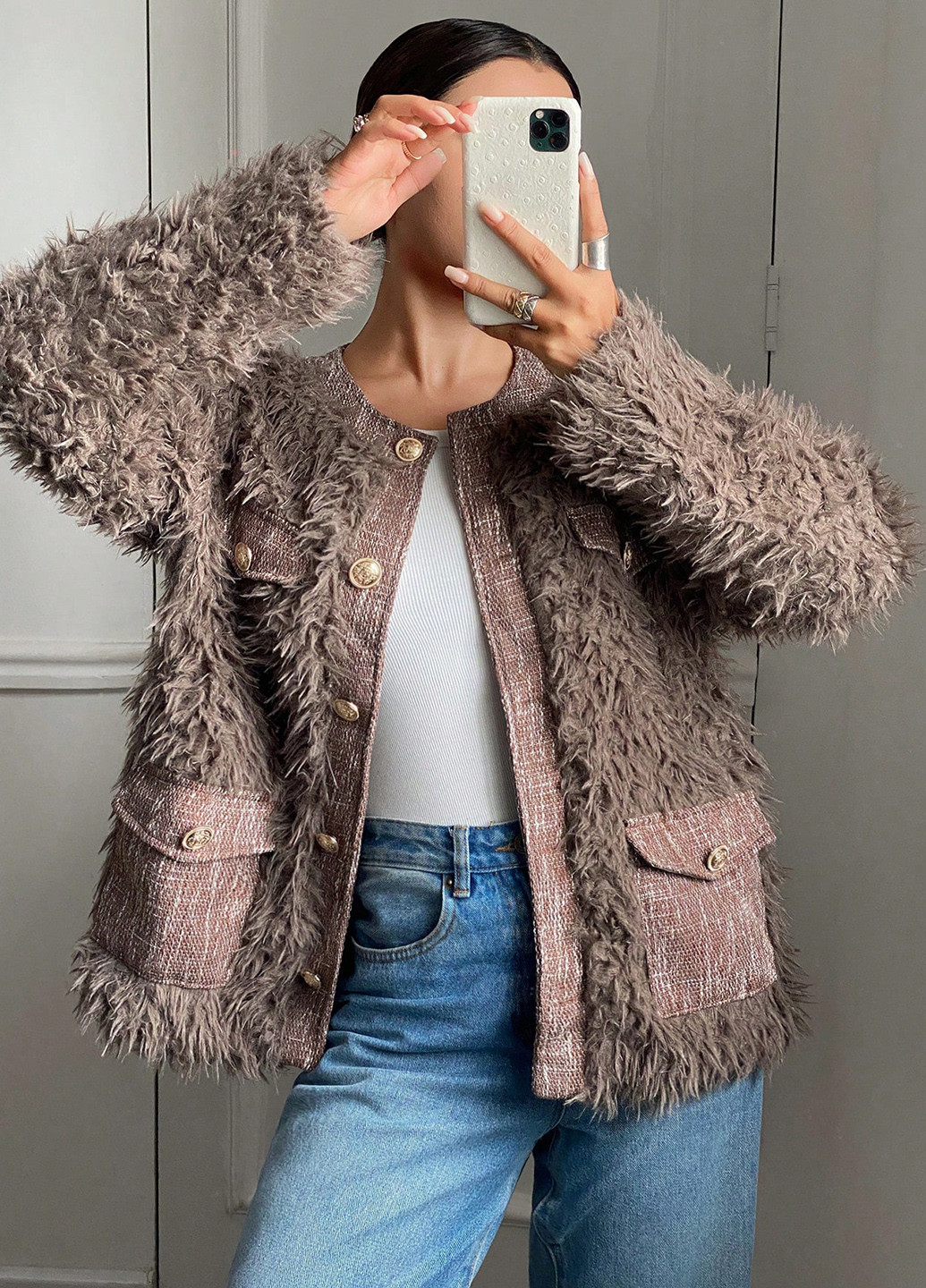 Полушубок SHEIN (338626594)