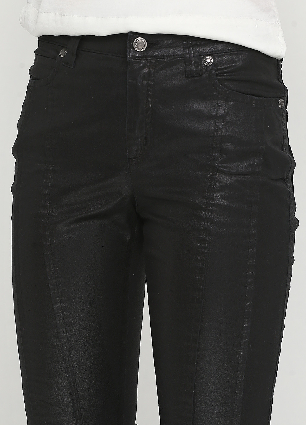 Черные кэжуал демисезонные брюки Angelo Marani