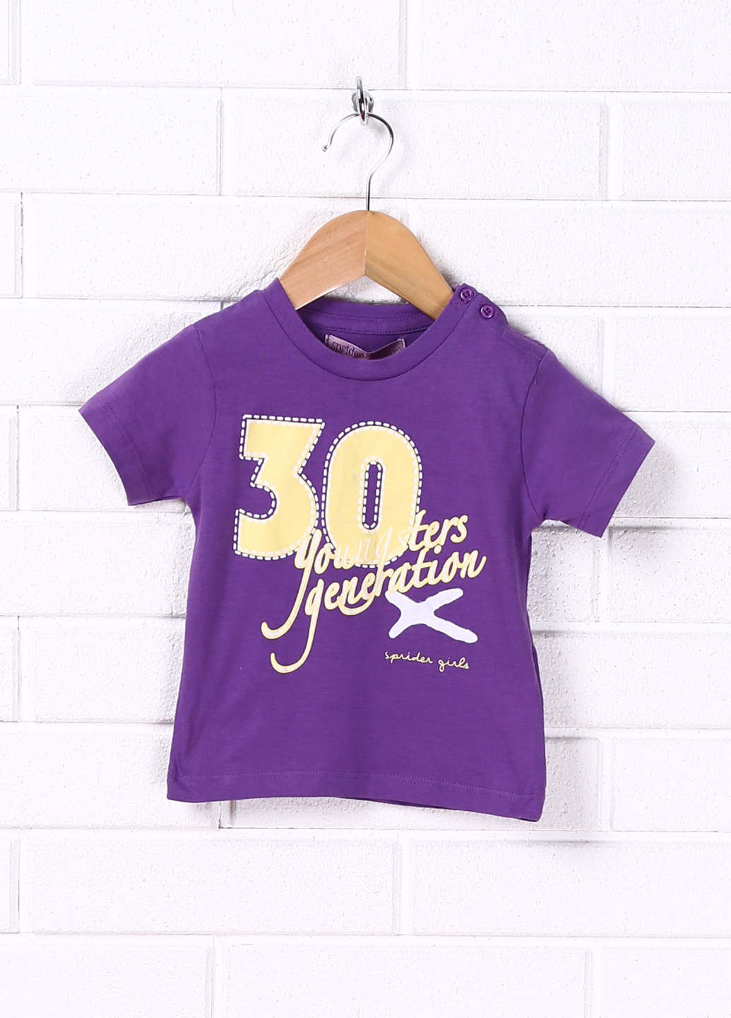 Фіолетова літня футболка з коротким рукавом New Born