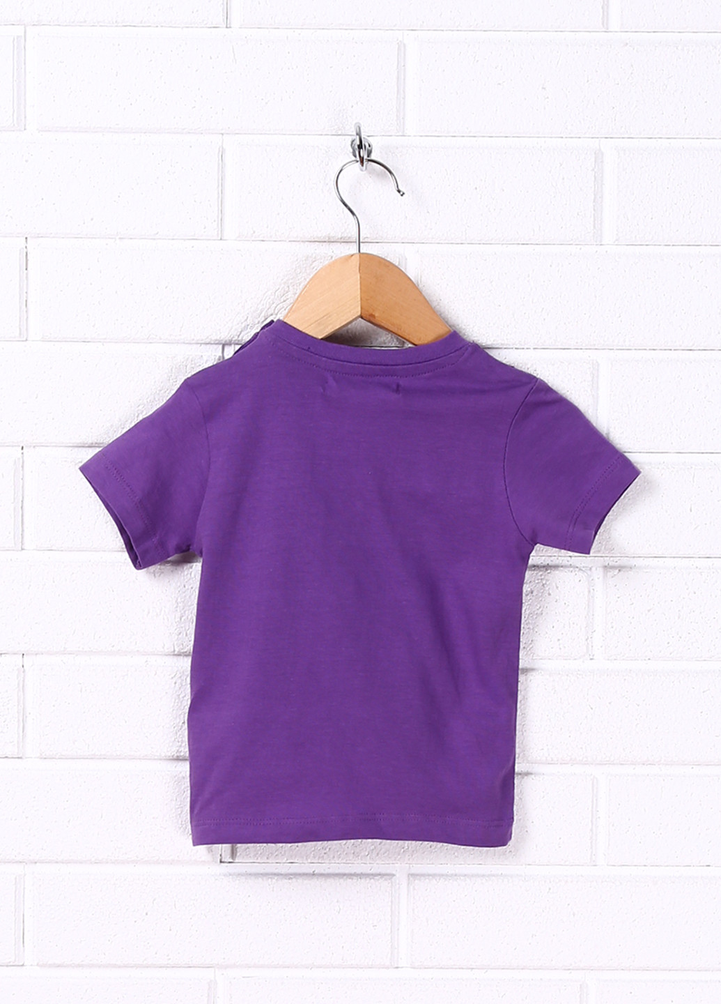 Фиолетовая летняя футболка с коротким рукавом New Born