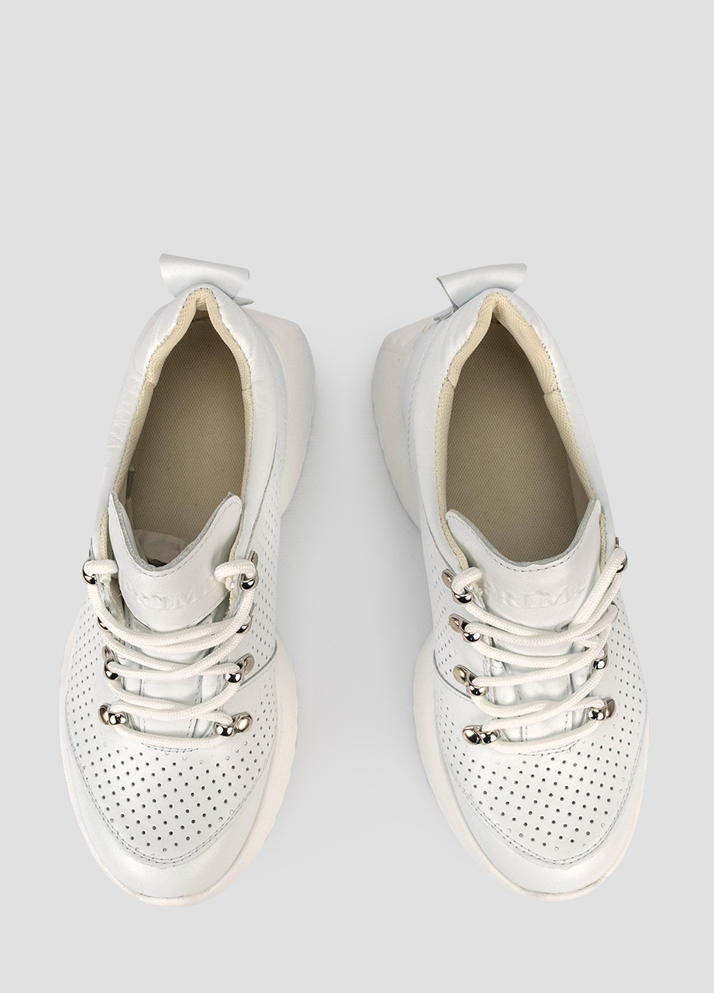 Белые демисезонные кроссовки Prime Shoes