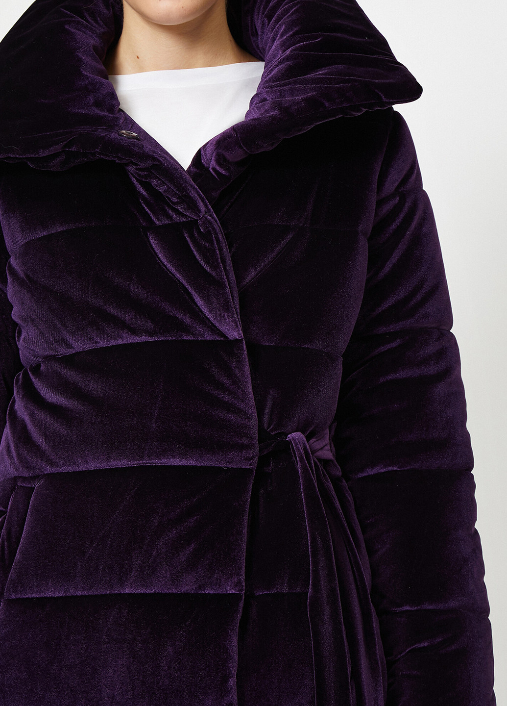 Темно-фиолетовая зимняя куртка KOTON