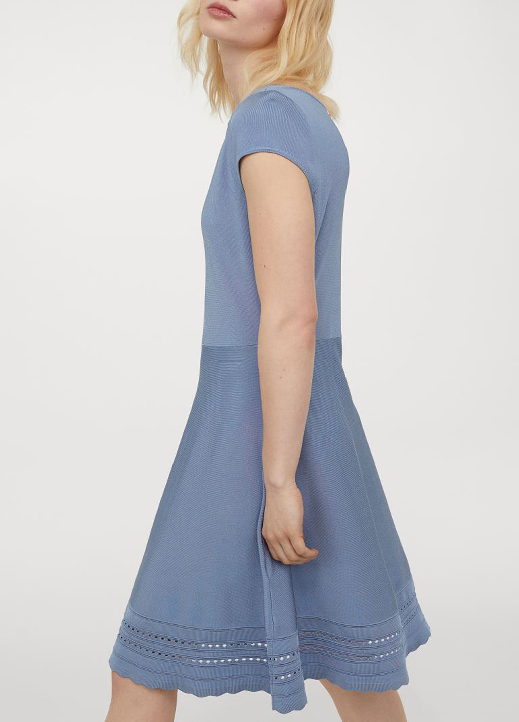 Світло-синя кежуал плаття, сукня H&M однотонна
