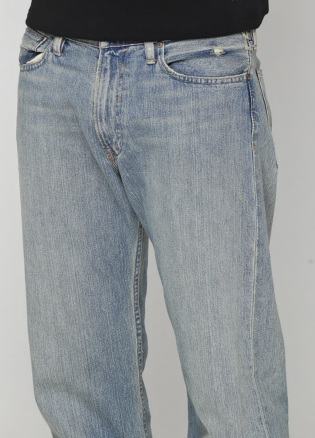 Светло-синие демисезонные со средней талией джинсы Ralph Lauren