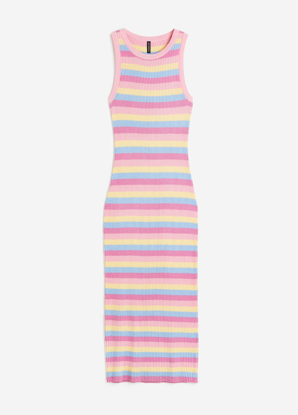 Рожева кежуал сукня H&M в смужку