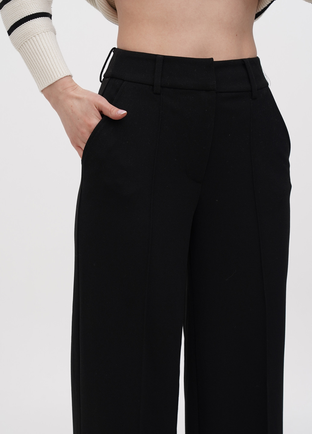 Черные кэжуал демисезонные классические брюки Reserved