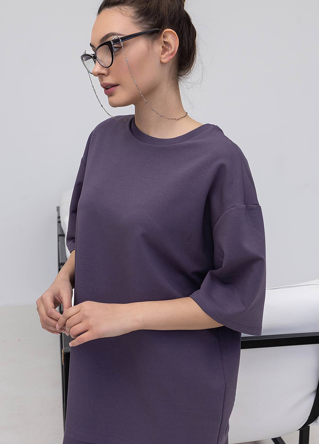 Темно-фиолетовая летняя футболка TOTALFIT