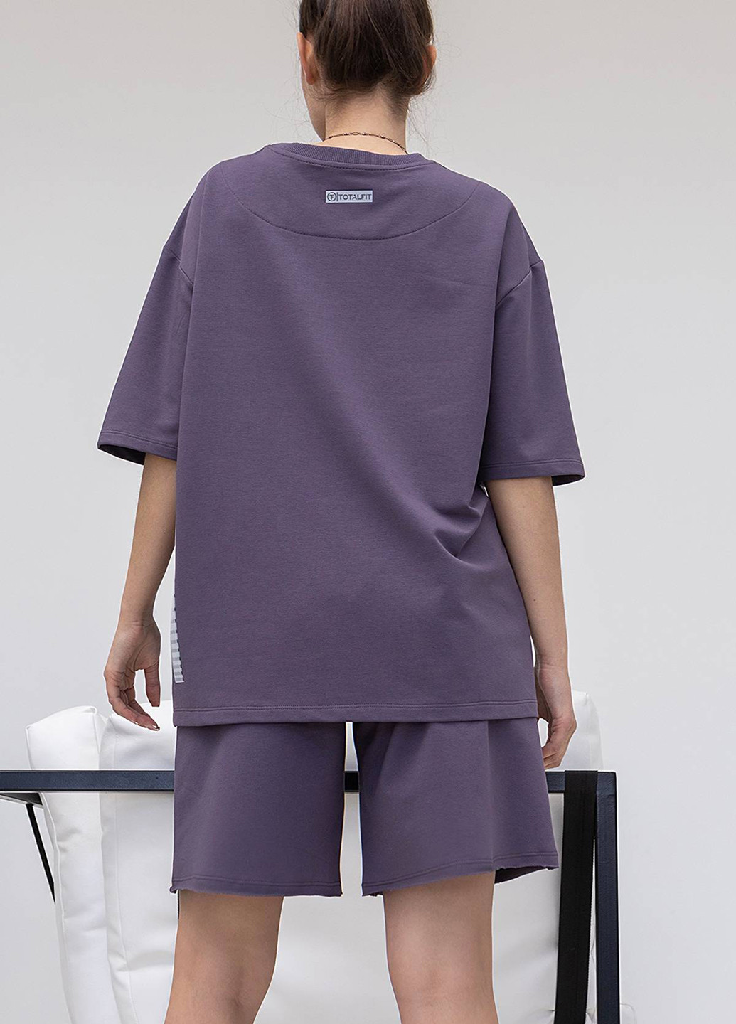 Темно-фіолетова літня футболка TOTALFIT