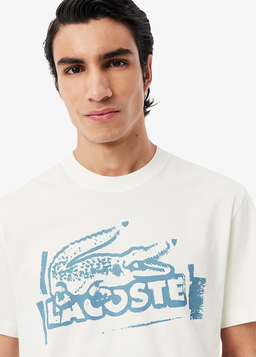 Белая футболка Lacoste