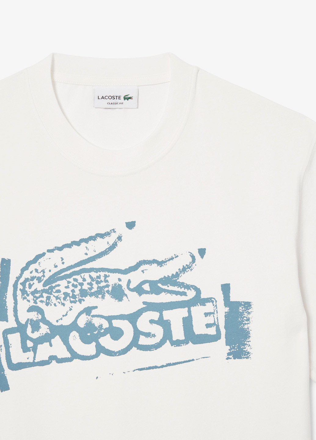 Белая футболка Lacoste