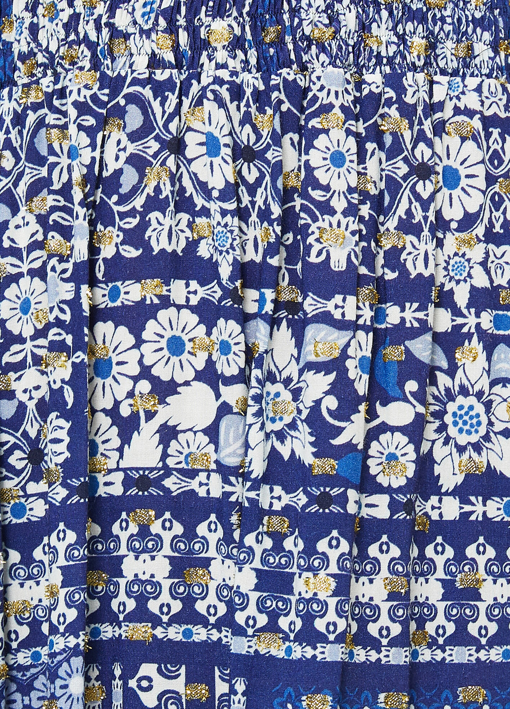 Темно-голубое кэжуал платье KOTON с геометрическим узором