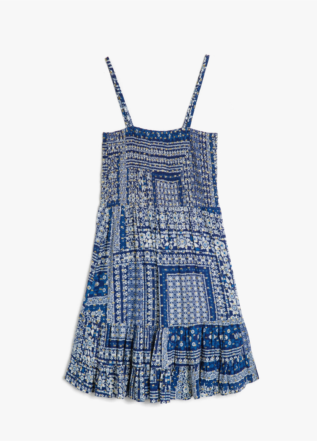 Темно-блакитна кежуал плаття, сукня KOTON з геометричним візерунком