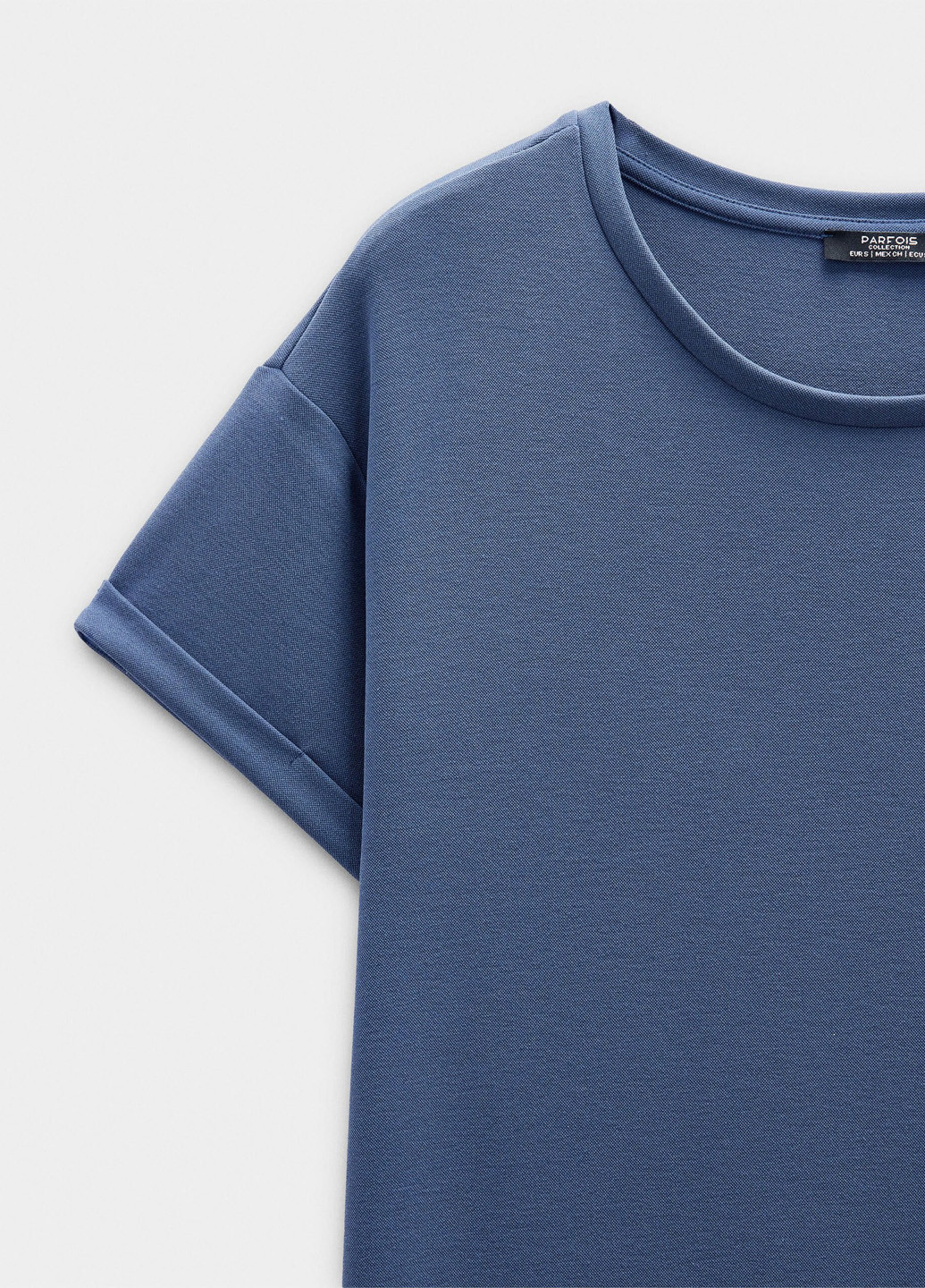 Синее кэжуал платье платье-футболка Parfois однотонное