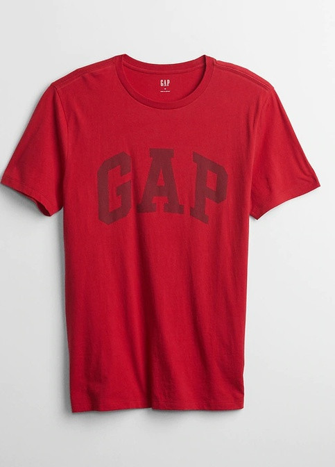 Красная футболка Gap 547309 crimson red
