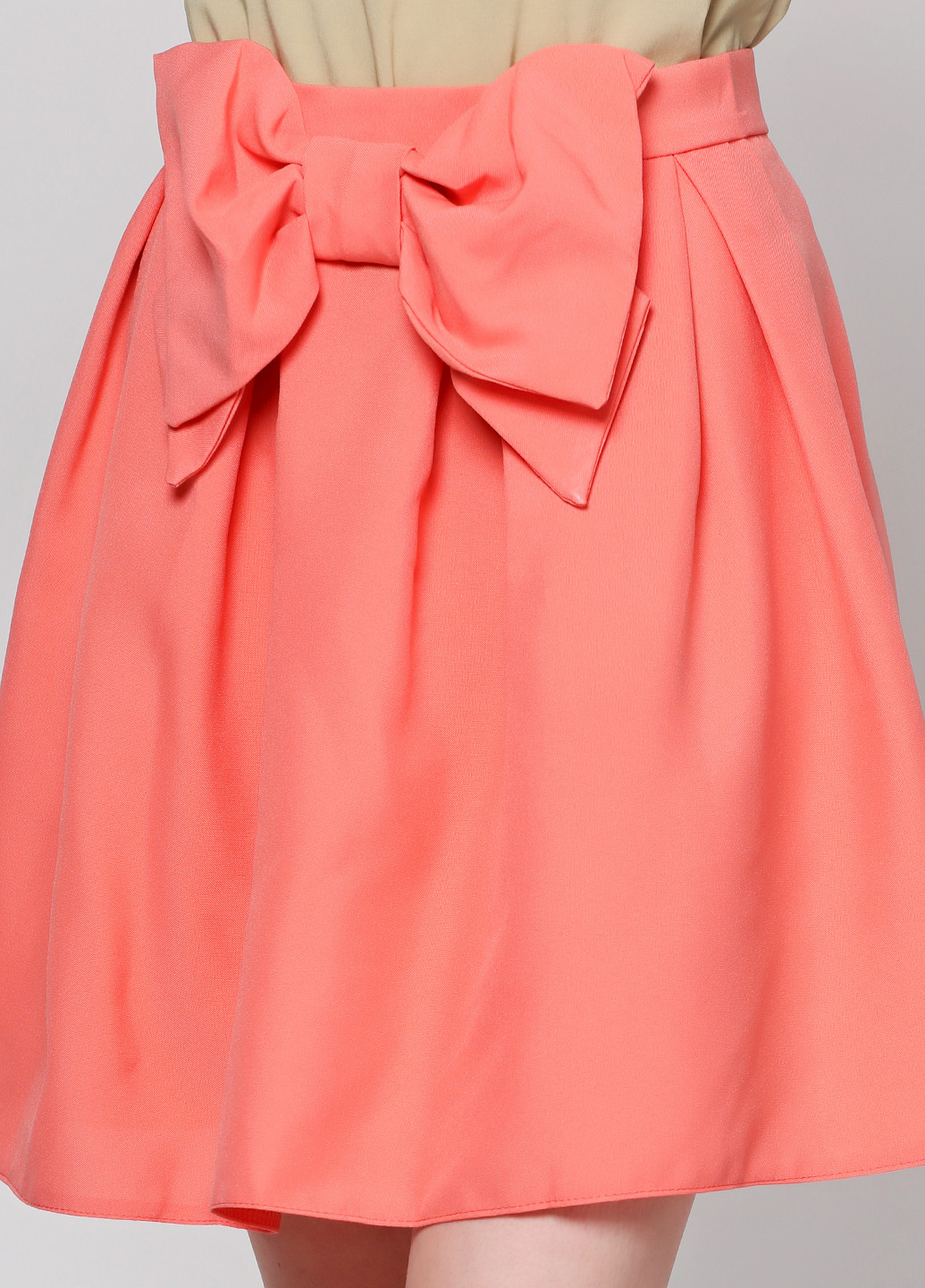 Персиковая кэжуал однотонная юбка Podium мини