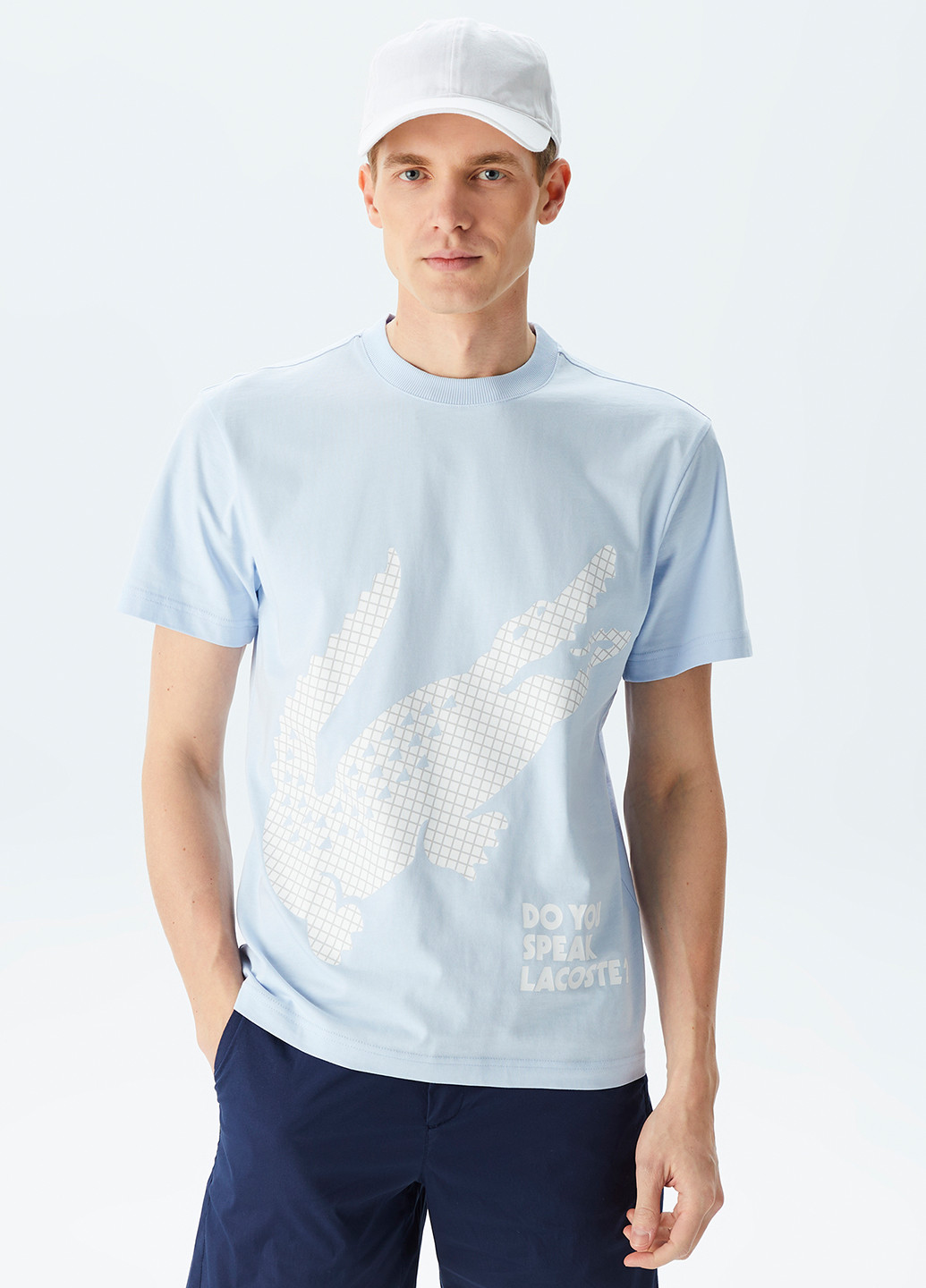 Світло-блакитна футболка Lacoste