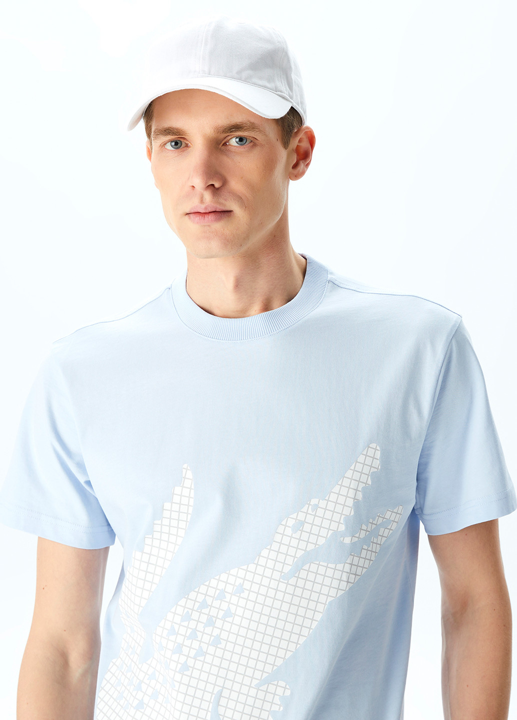 Світло-блакитна футболка Lacoste