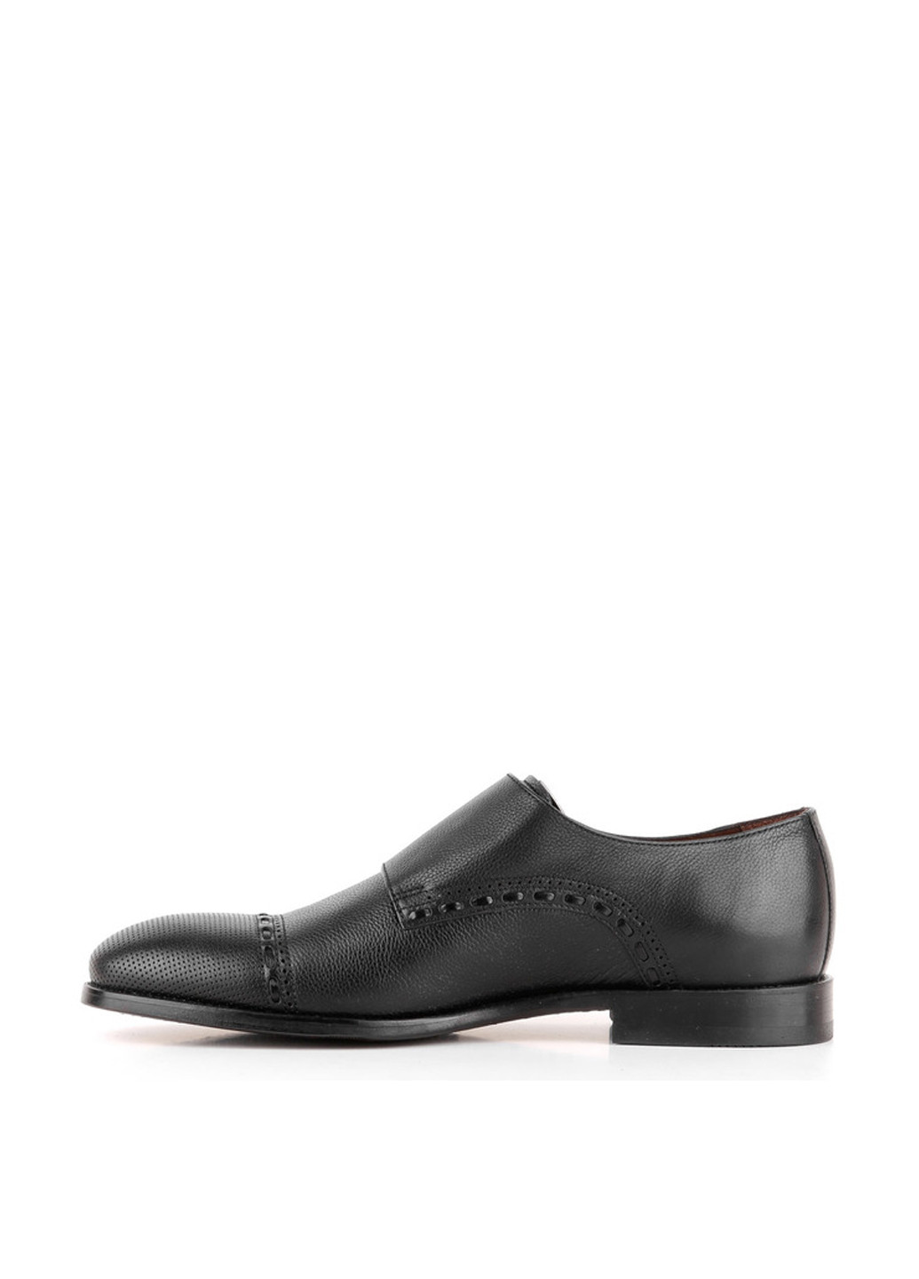 Черные классические туфли Le'BERDES с ремешком