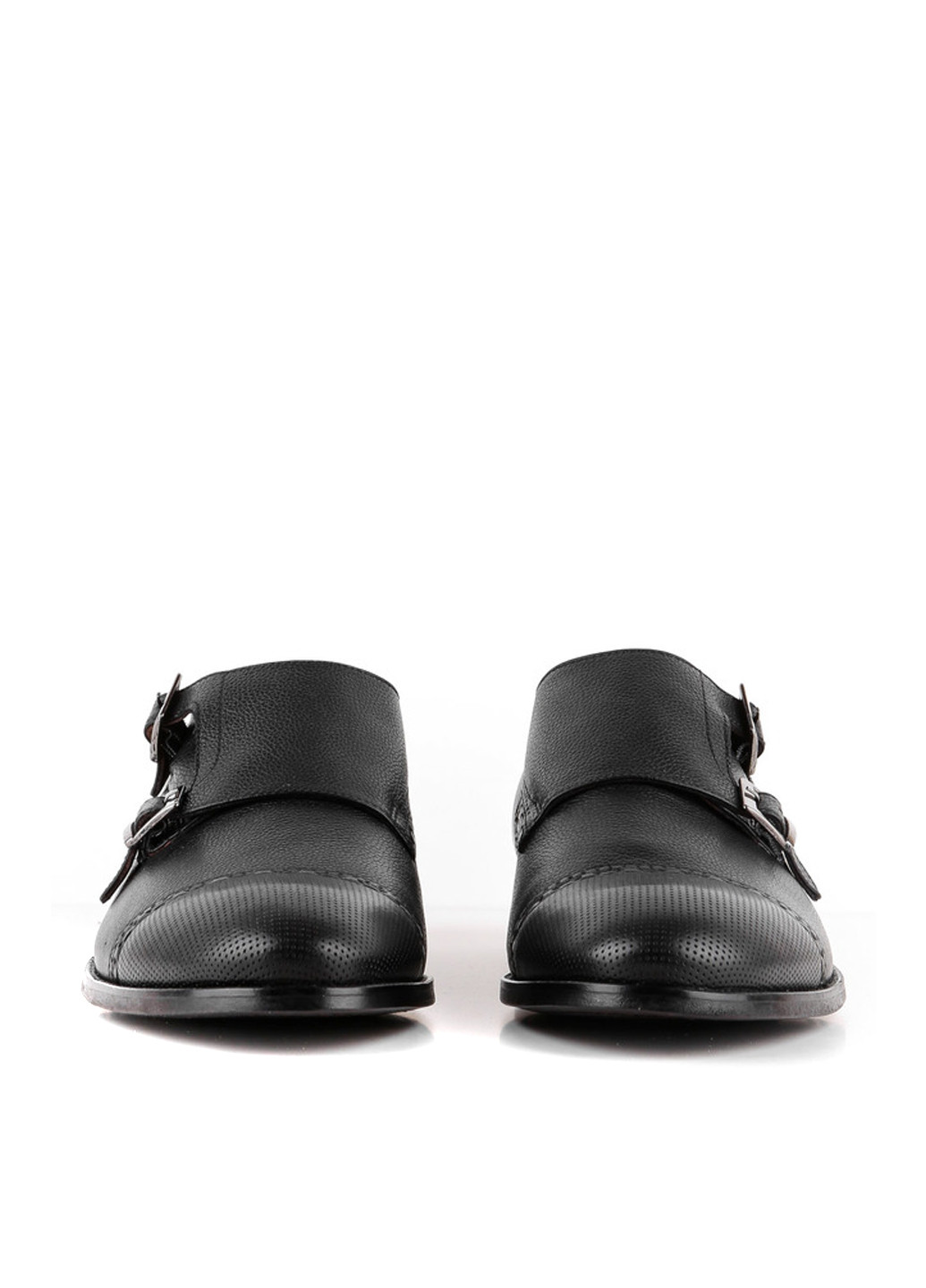 Черные классические туфли Le'BERDES с ремешком
