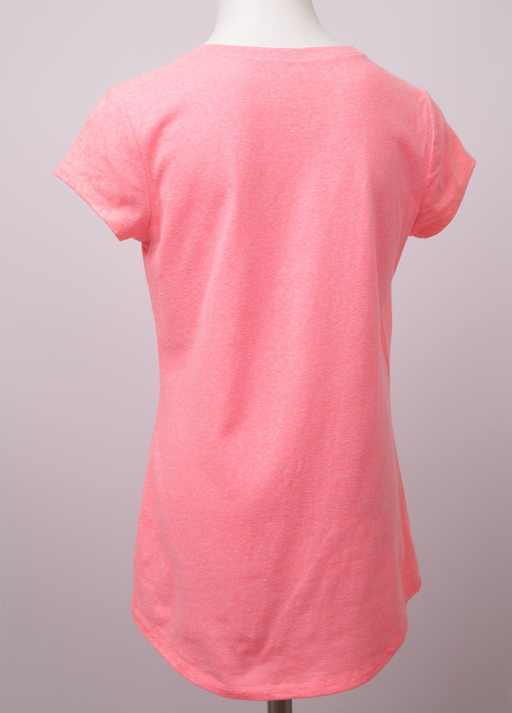 Розовая летняя футболка Justice