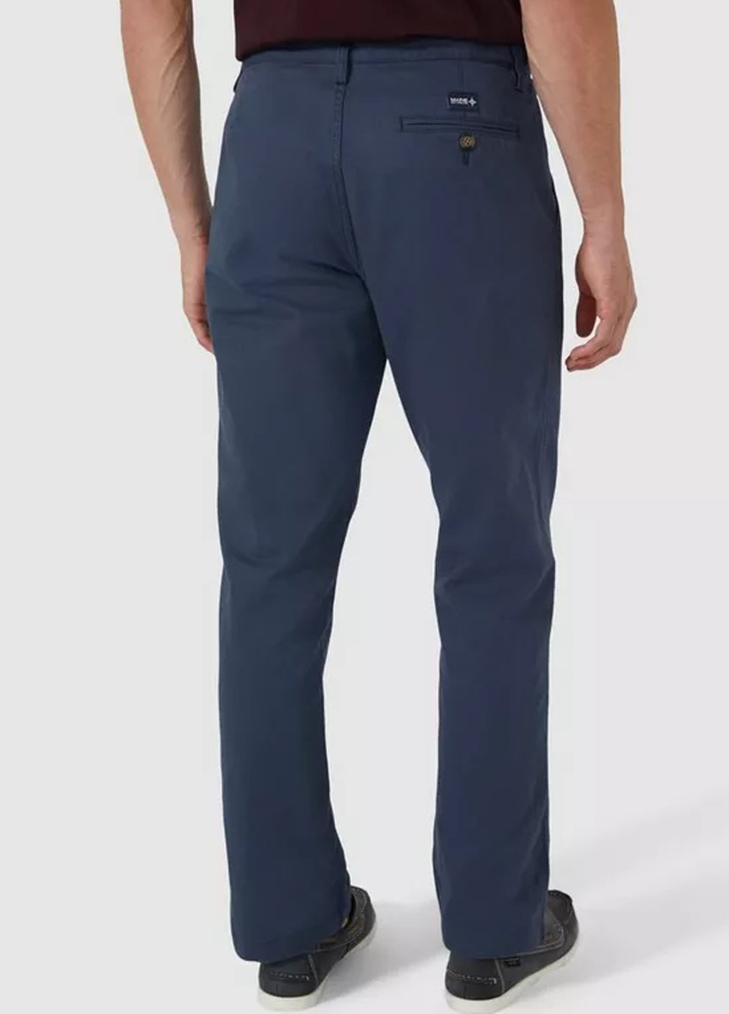 Синие кэжуал демисезонные прямые брюки MAINE