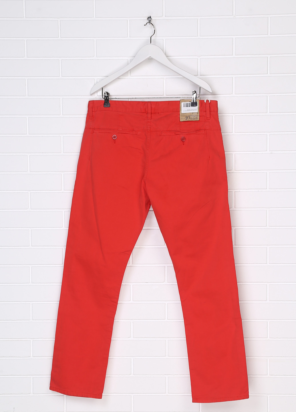 Красные демисезонные прямые джинсы Tom Tailor