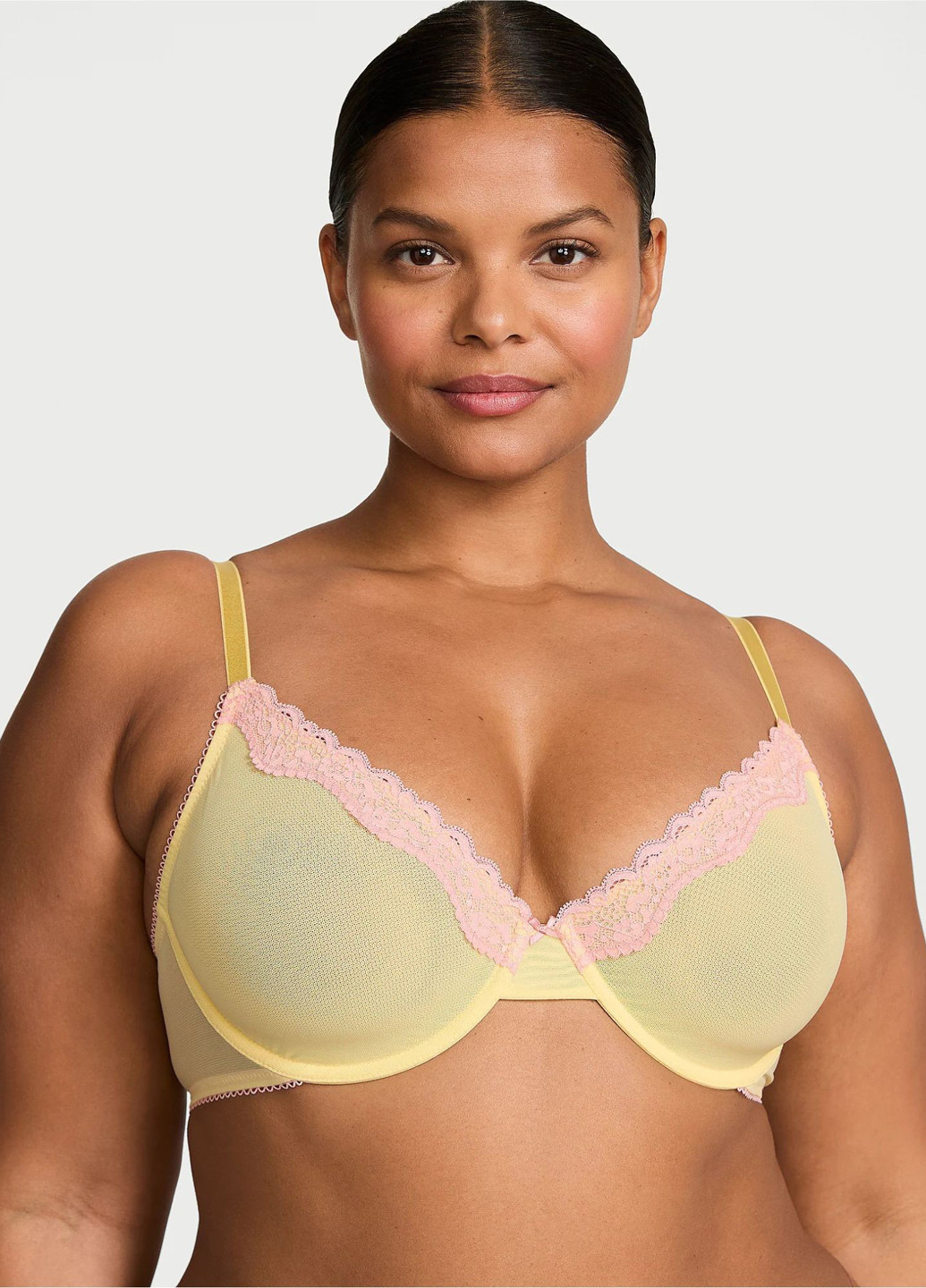 Желтый демисезонный комплект (бюстгальтер, трусики) Victoria's Secret