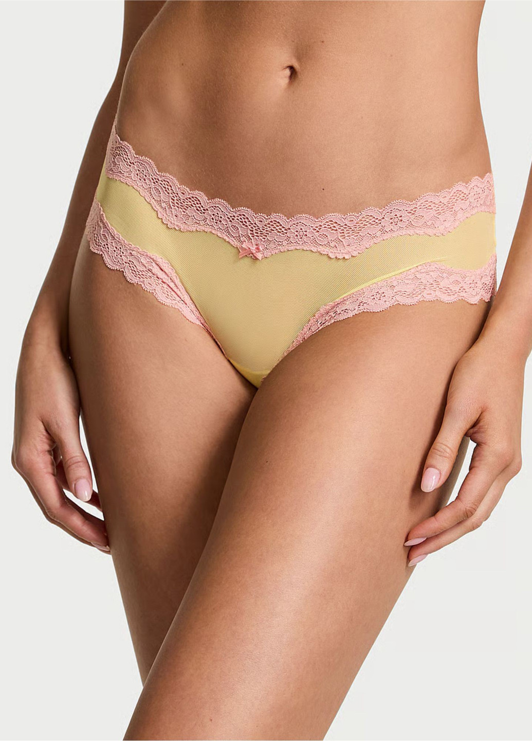 Желтый демисезонный комплект (бюстгальтер, трусики) Victoria's Secret