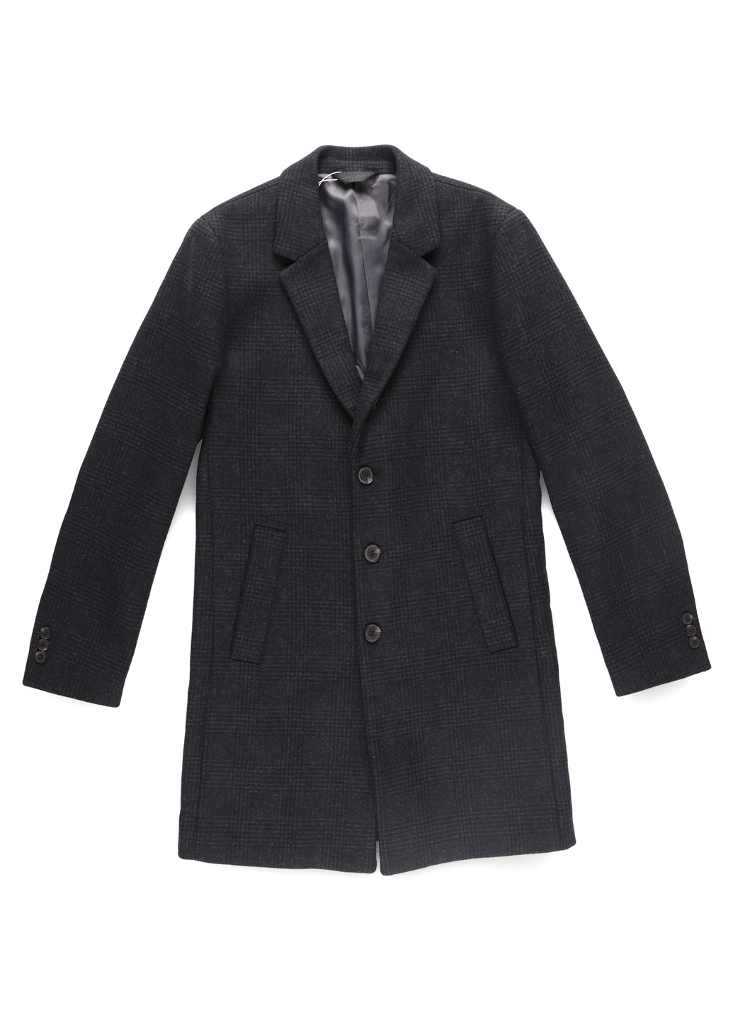 Чорне демісезонне Пальто однобортне Jack & Jones