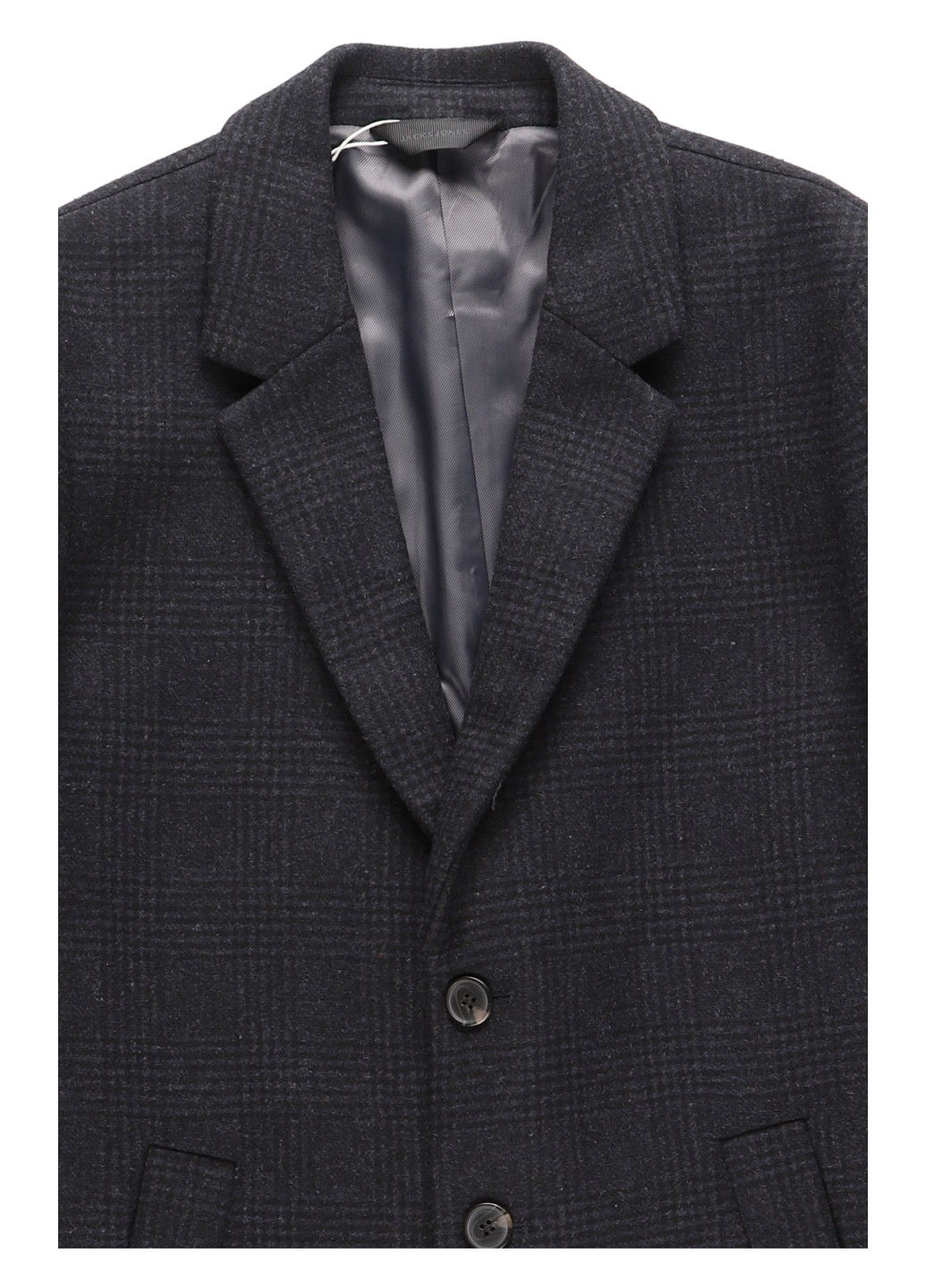 Чорне демісезонне Пальто однобортне Jack & Jones