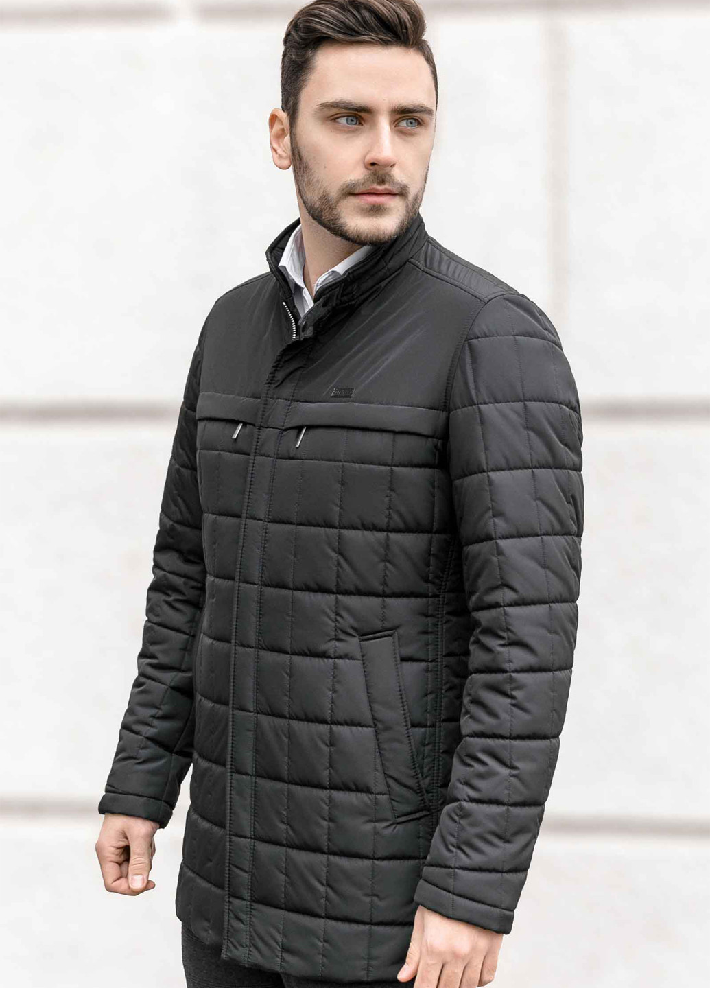 Темно-серая демисезонная куртка Sun's House