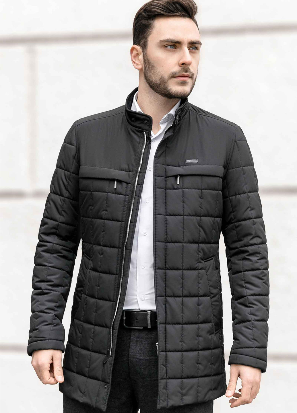 Темно-серая демисезонная куртка Sun's House