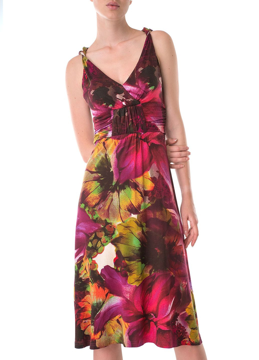 Комбинированное кэжуал платье Apanage с абстрактным узором