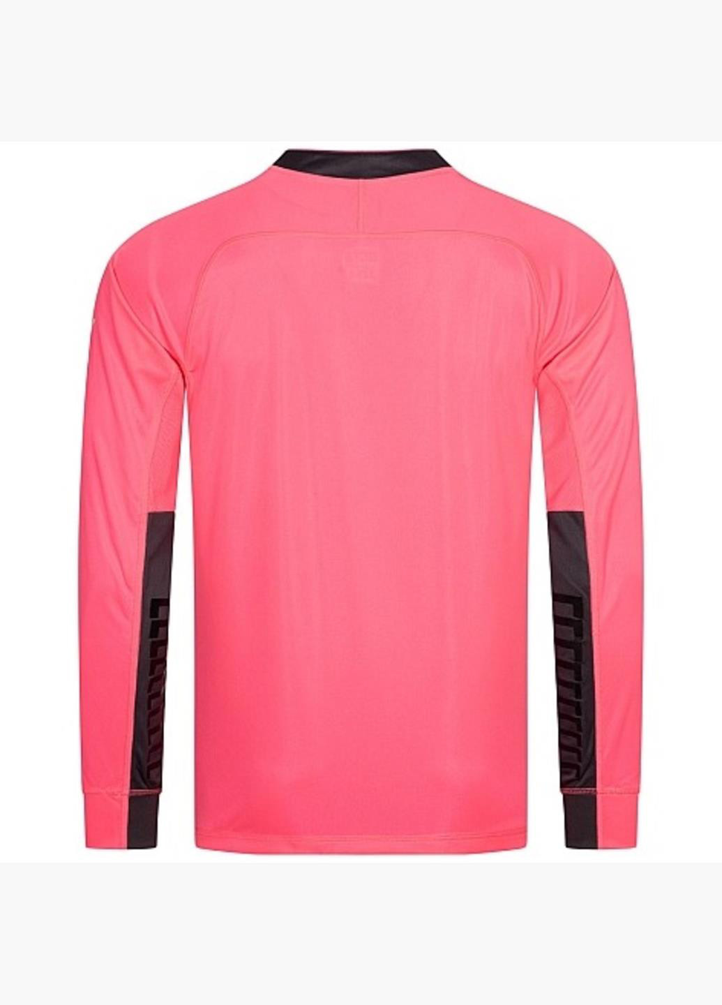 Розовый демисезонный спортивный лонгслив Puma с логотипом