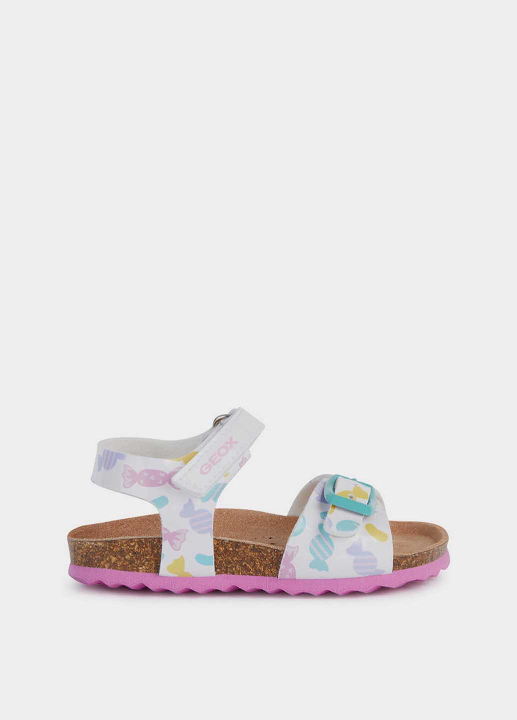 Цветные кэжуал сандалии Geox на липучке