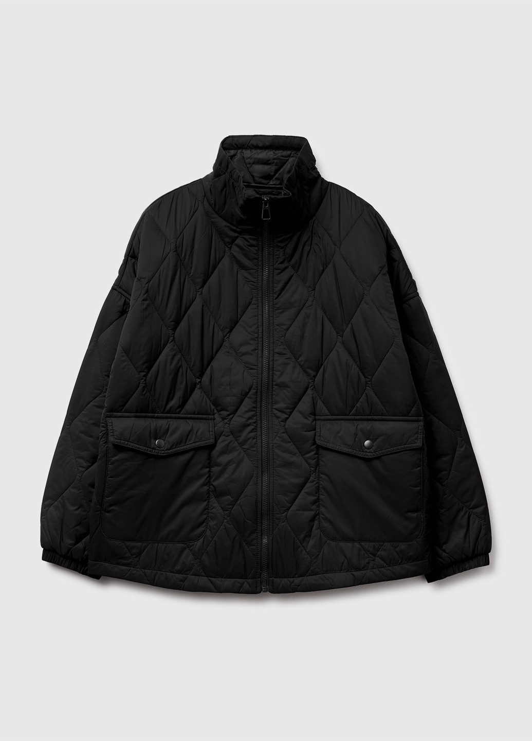 Чорна демісезонна куртка куртка-лайнер United Colors of Benetton