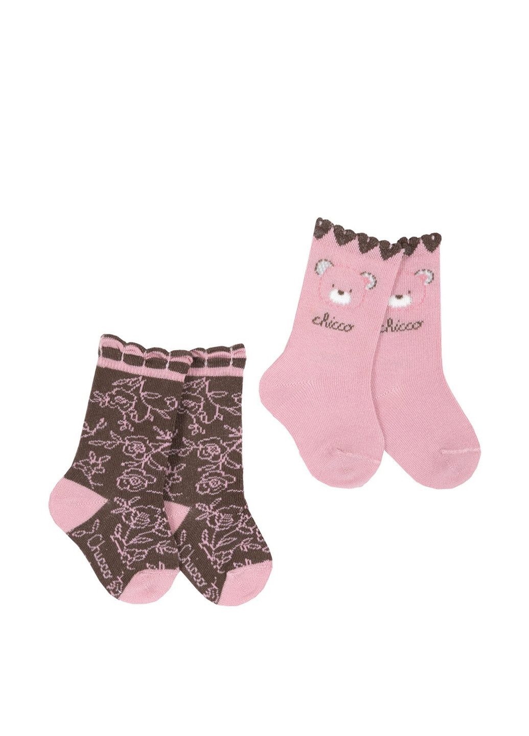 Розовые носки (2 пары) Chicco рисунки (251189533)