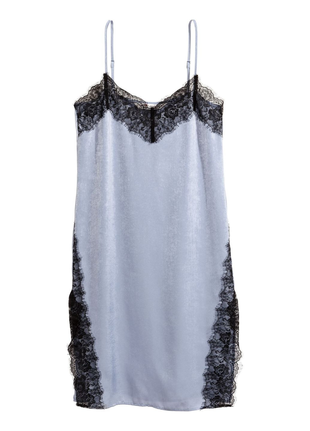 Серо-голубое кэжуал платье платье-комбинация H&M