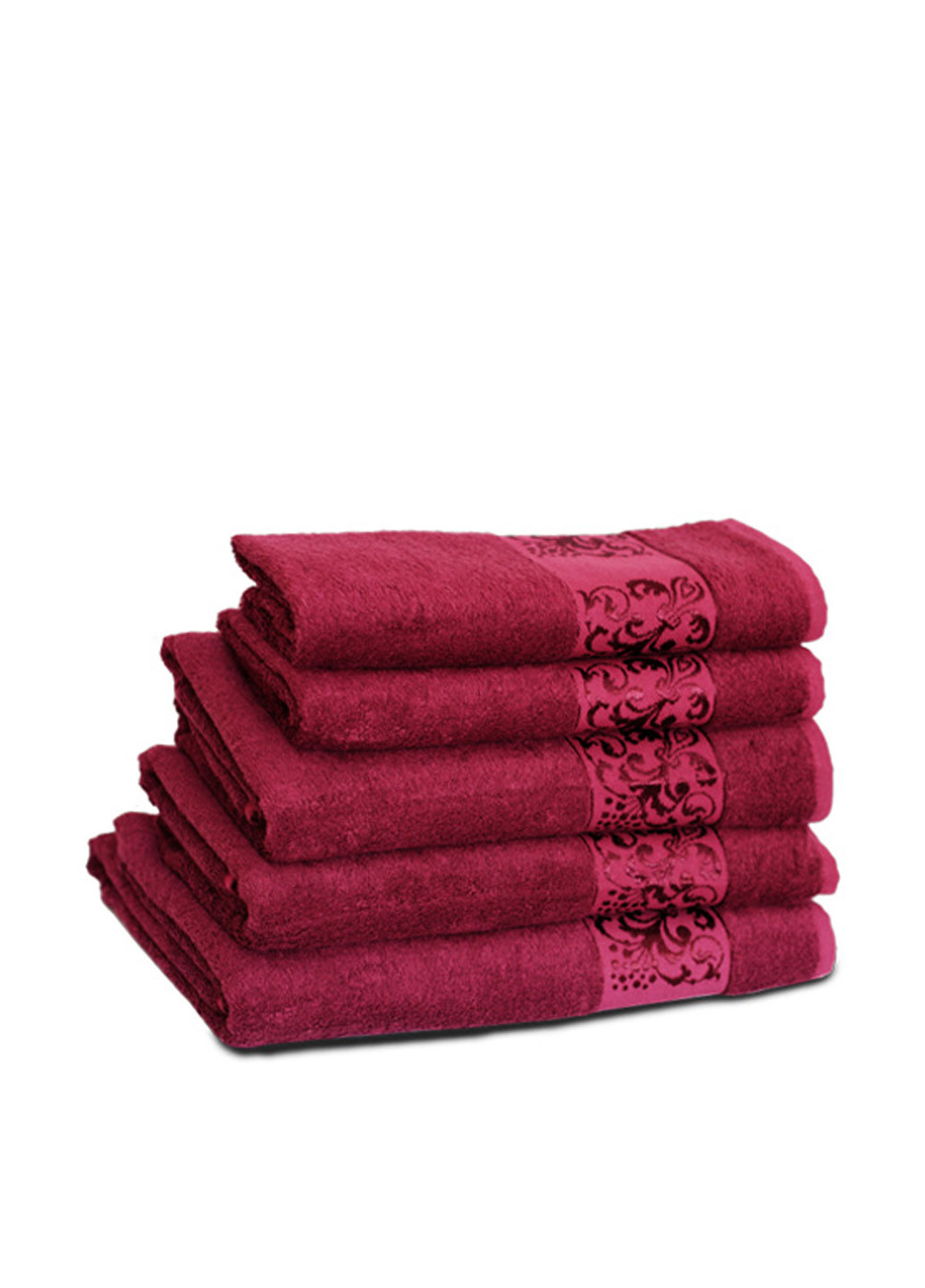 Home Line полотенце, 50х90 см однотонный бордовый производство - Турция