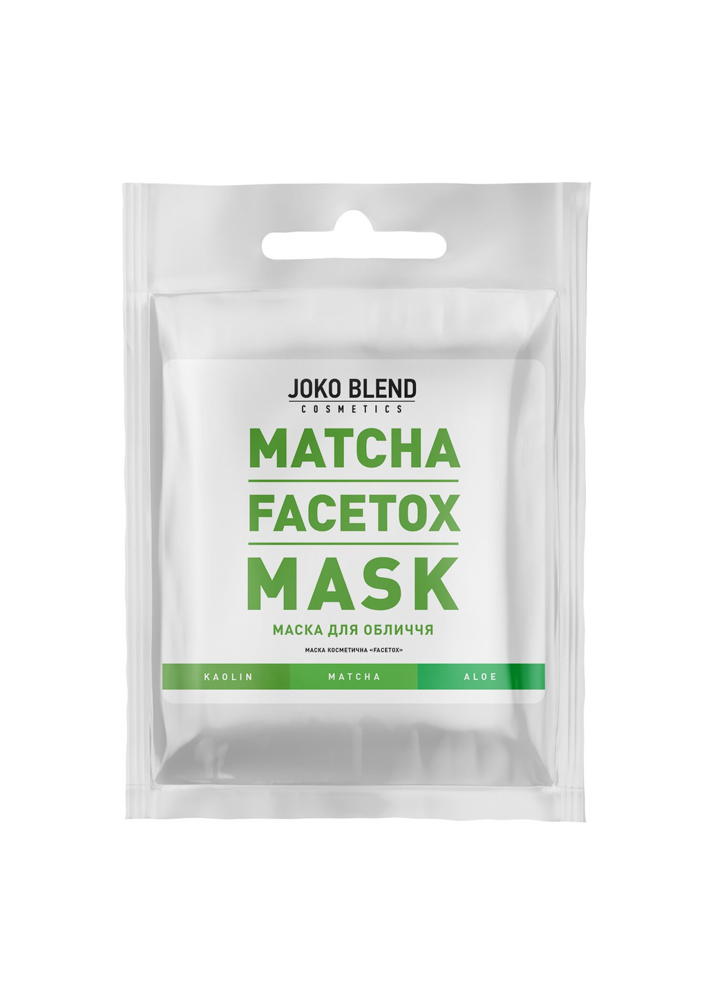 Маска для лица Matcha Facetox Mask 20 г Joko Blend (252305623)