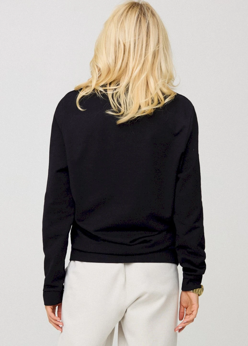 Чорний свитшот женский oversize /no flis/ YAPPI (254658834)