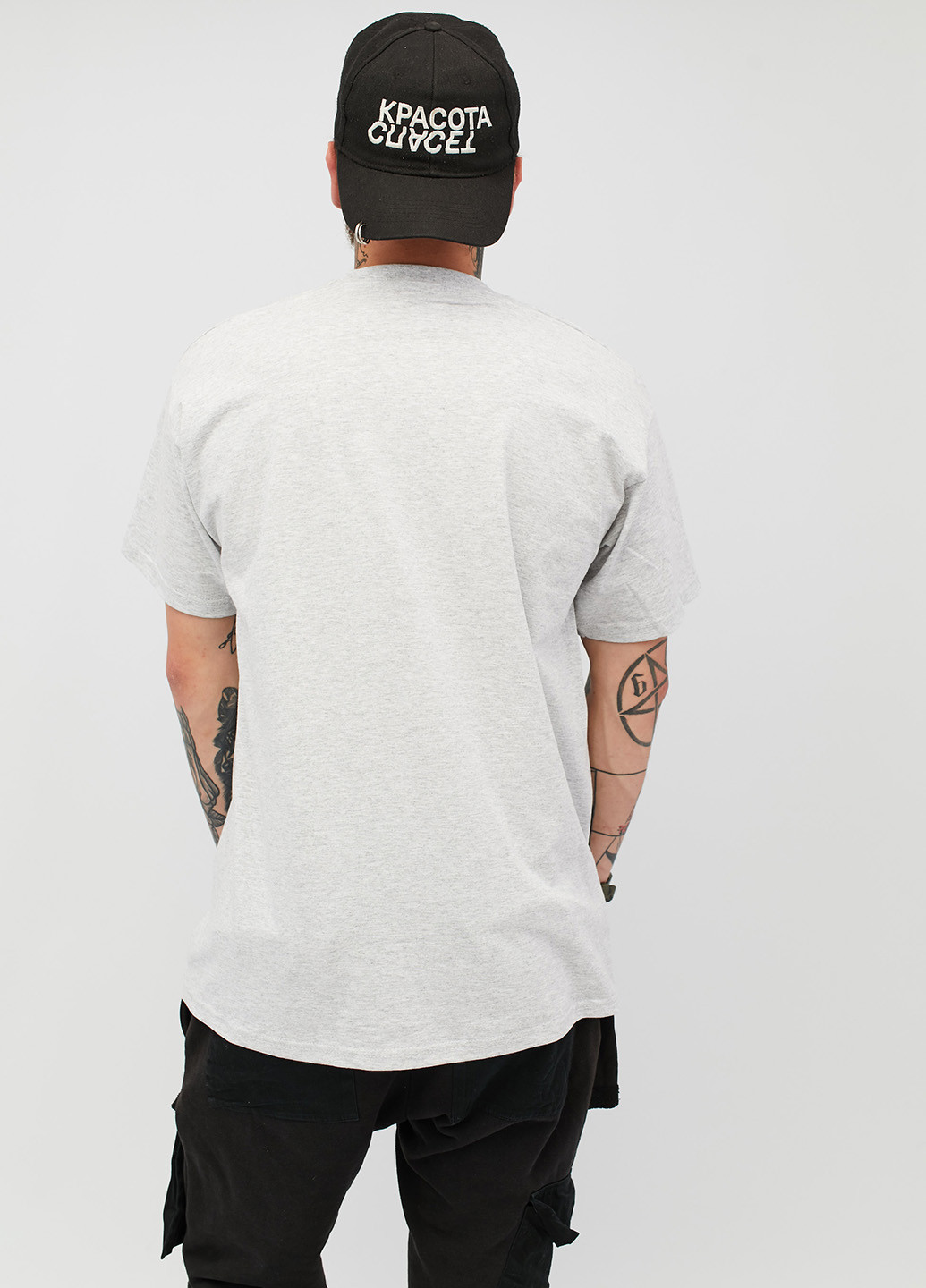 Светло-серая футболка YAPPI