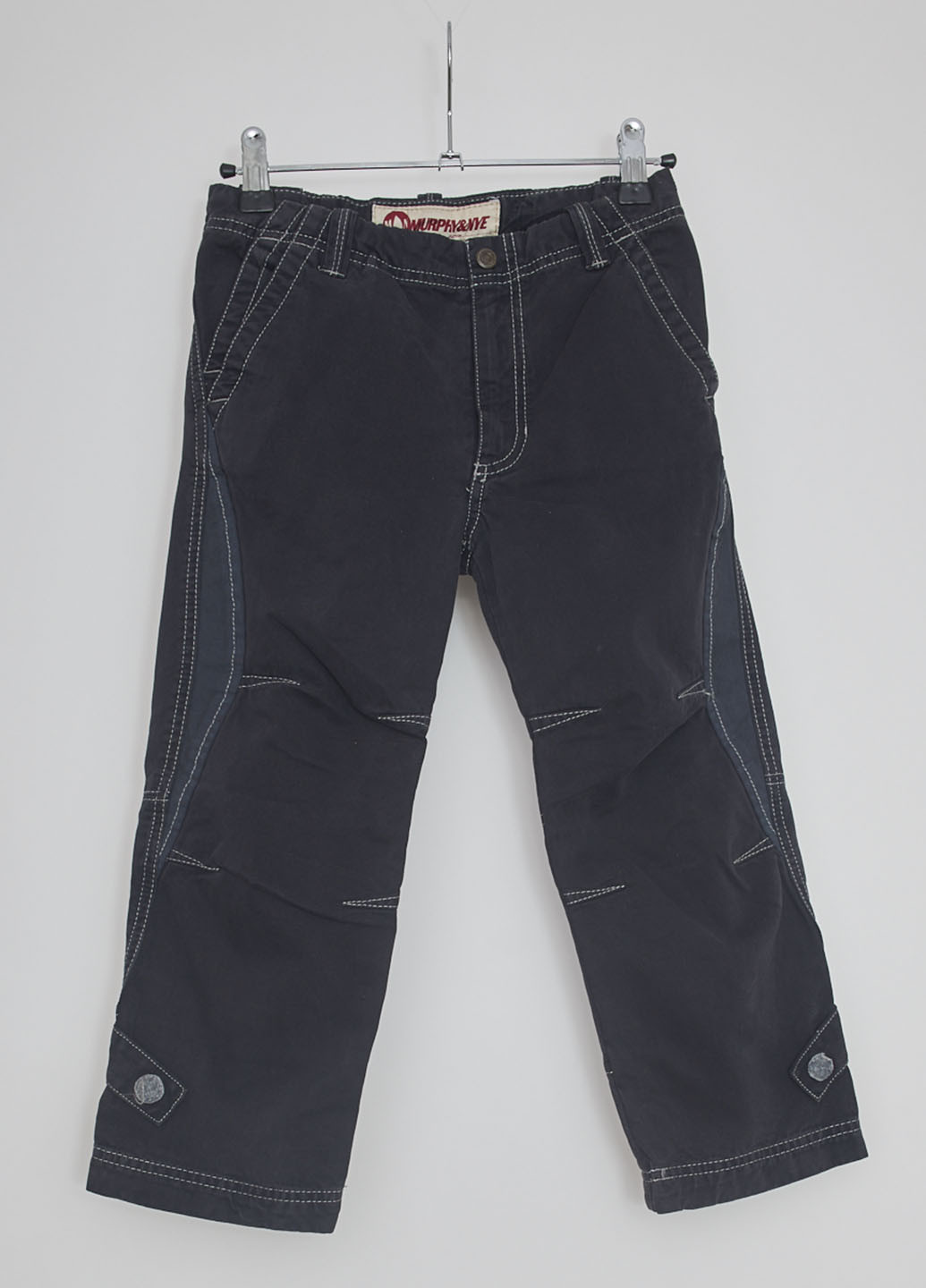 Черные демисезонные прямые джинсы Murphy & Nye