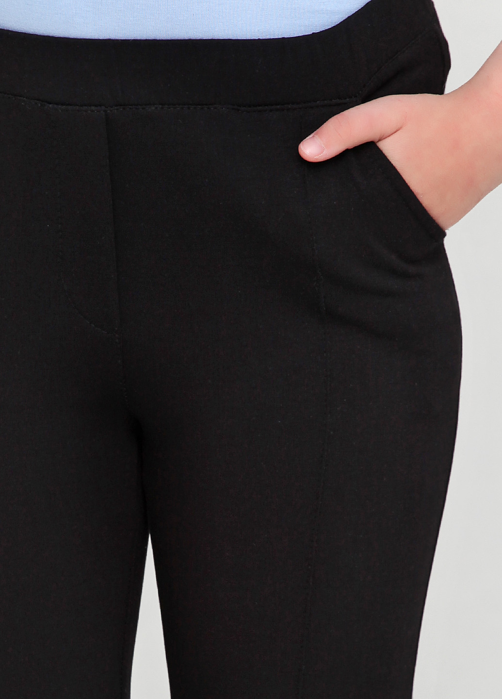 Черные кэжуал демисезонные зауженные брюки Vidoli